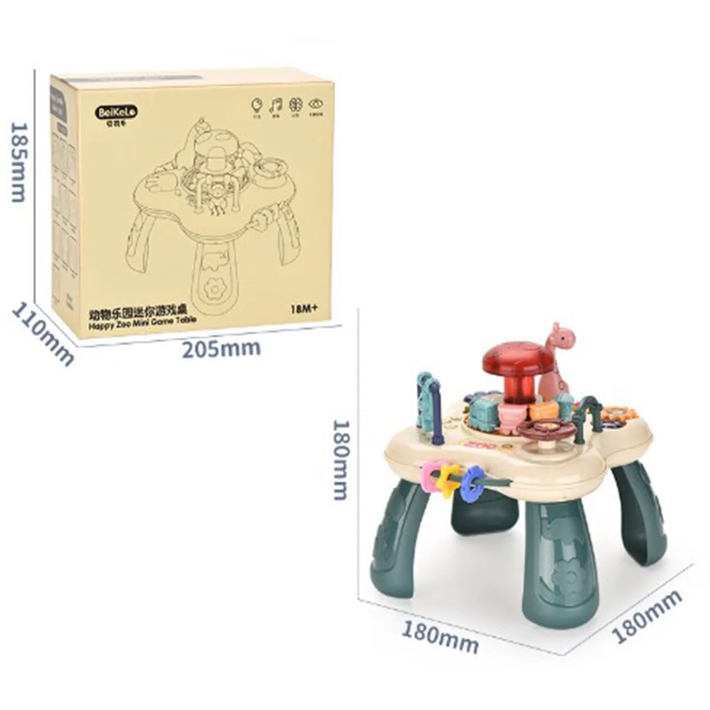 Baby Musical Activity Table Educational Toy for 1–3 Years