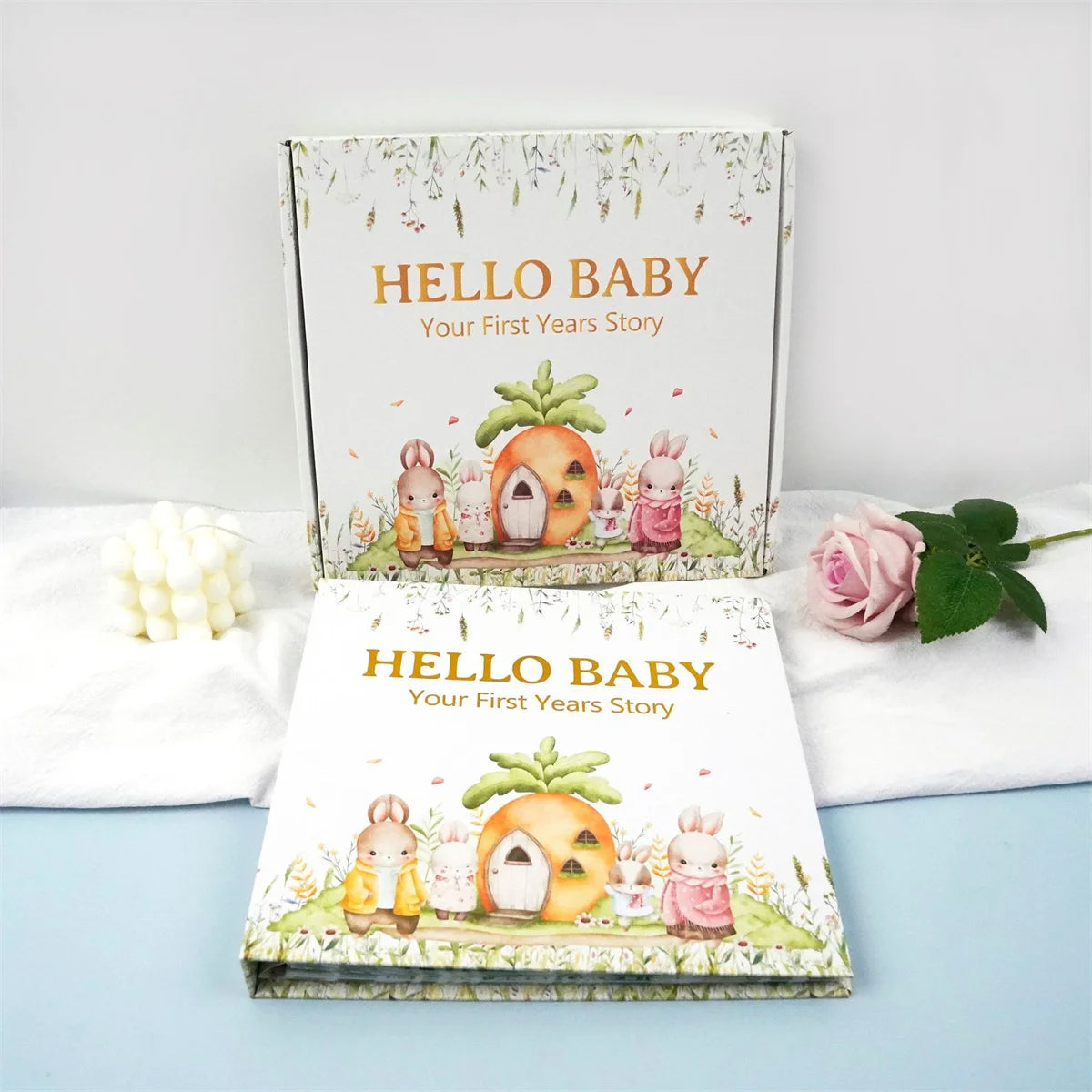 Baby Memory Book Keepsake First 5 Years Milestone Photo Album 100 Pages