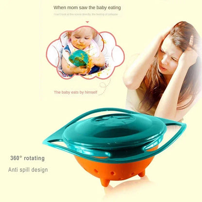 Universal Gyro Bowl 360 Rotating Baby Bowl