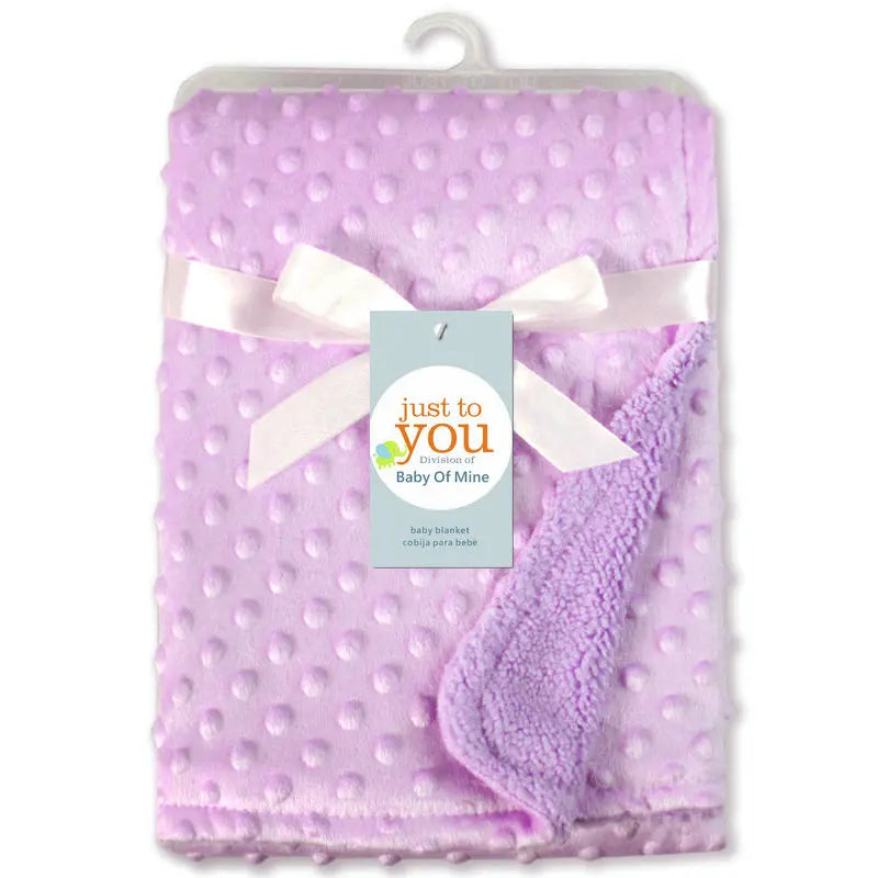 Baby Blanket Newborn Soft Fleece Thermal Swaddle Wrap Winter Bedding