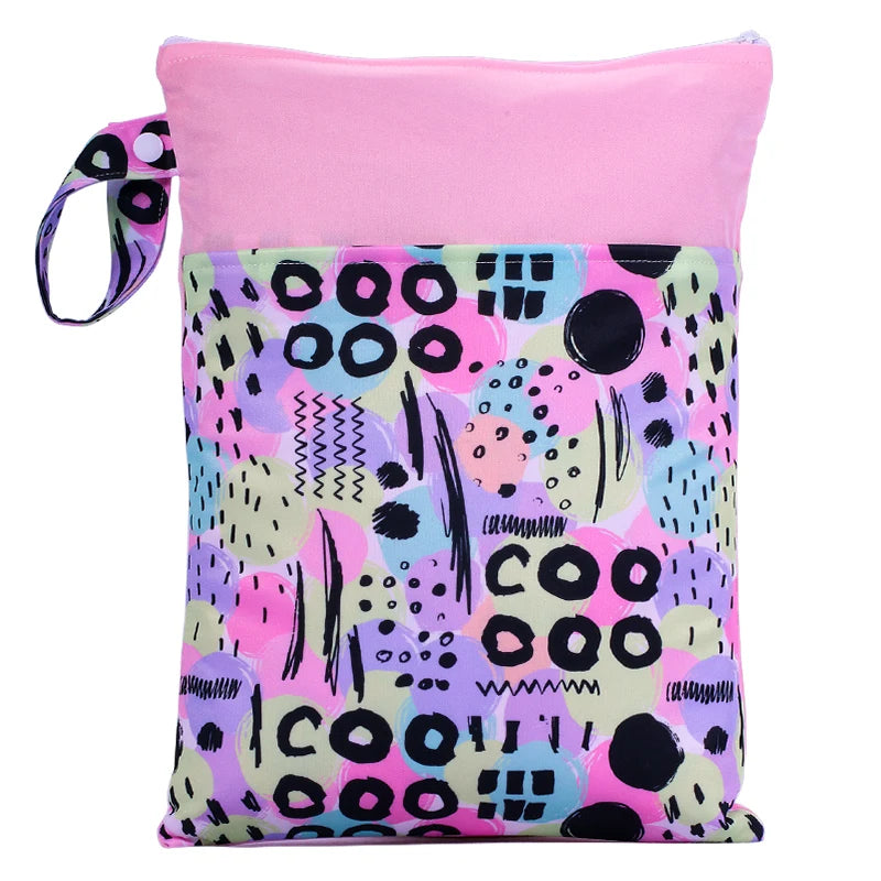 Babyshow Wet Dry Mommy Diaper Bag 35x25cm with Two Zippers