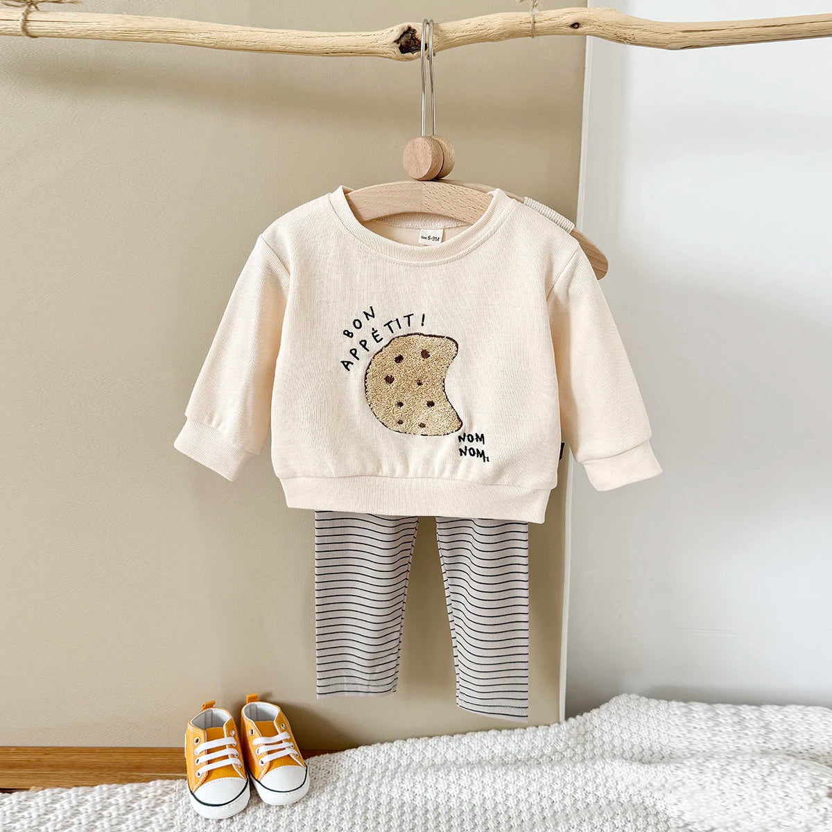 Baby Boys Cartoon Sweatshirt Pants Set Autumn Winter