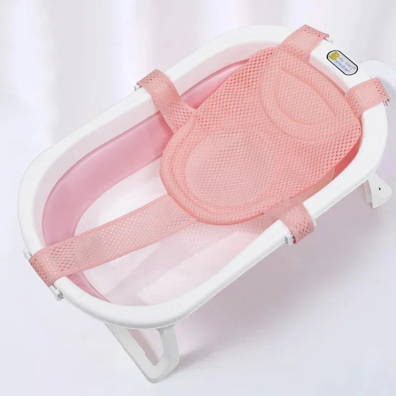 Baby Bath Net Mat Adjustable Newborn Anti-Slip Bathtub Cushion