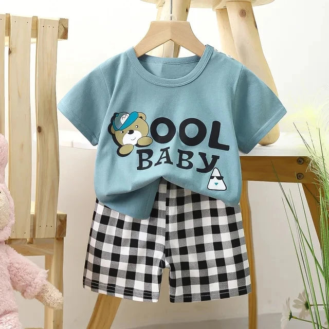 Baby Clothing 1-3Y Boys Girls Cotton 2-Piece Set Newborn Outfit