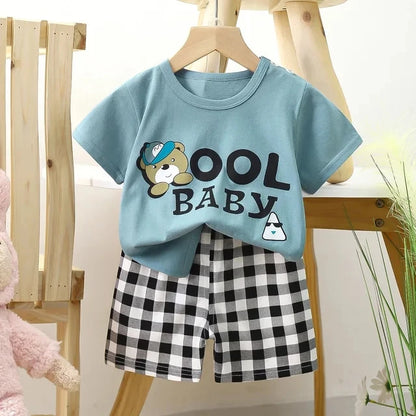 Baby Clothing 1-3Y Boys Girls Cotton 2-Piece Set Newborn Outfit