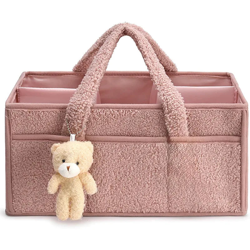 Waterproof Polyester Multi-Functional Foldable Mommy Diaper Bag