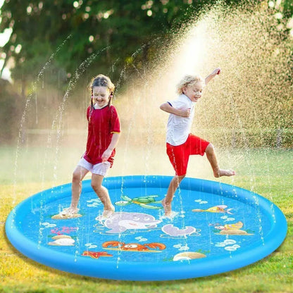 Kids Inflatable Water Splash Pool Outdoor Sprinkler Mat