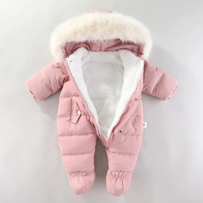 Baby Clothing Boys Girls Jumpsuit Fleece Cotton Winter Jacket Outdoor