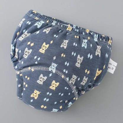 Baby Training Pants 6 Layer Cotton Reusable Breathable Cloth Diapers
