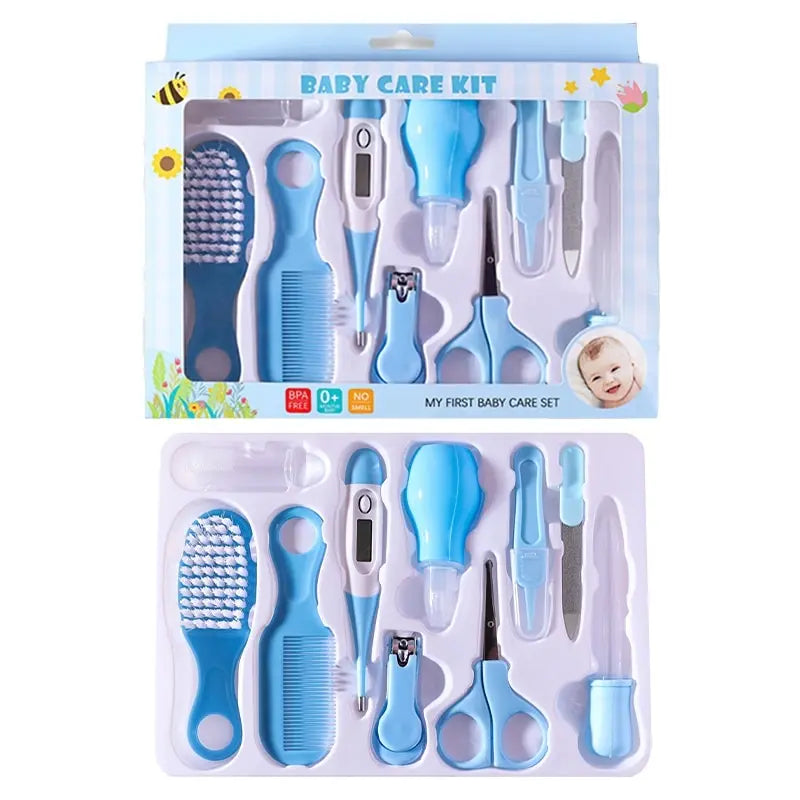 10PCS Baby Health Care Kit Nail Hair Thermometer Grooming Essentials
