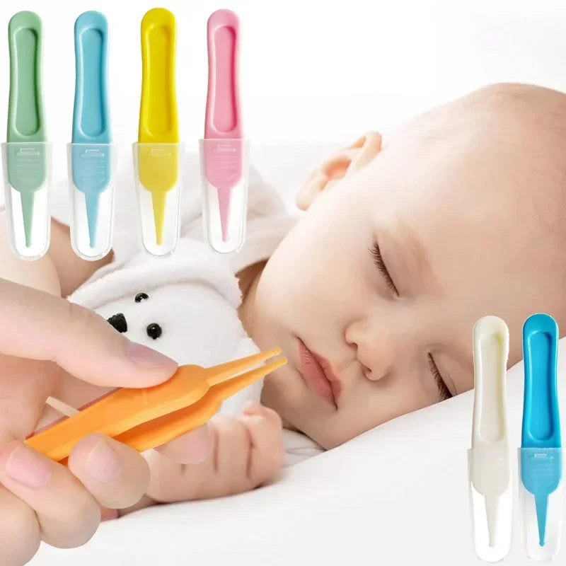 Baby Safety Booger Clip Infant Nose and Ear Cleaning Tweezers