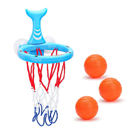 Baby Bath Toy Set Suction Cup Basketball Hoop with 3 Balls