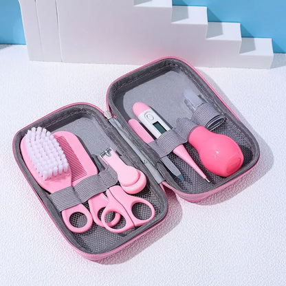 Baby Care Kit 8PCS Newborn Essentials Nail Clippers Brush Comb