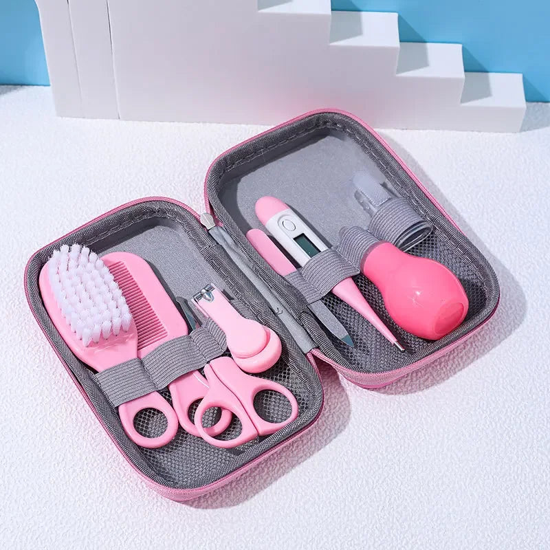 Baby Care Kit 8PCS Newborn Essentials Nail Clippers Brush Comb