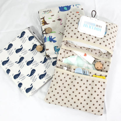 Portable Baby Bag Organizer Mini Diaper Pouch Travel Stroller Essentials