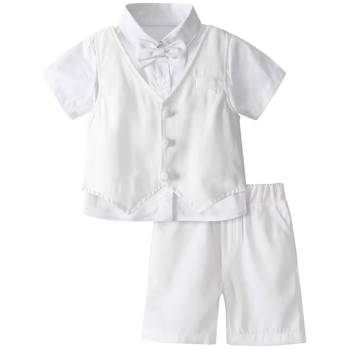Baby Boy 3PCS Wedding Party Suit Set Cotton Toddler Outfit