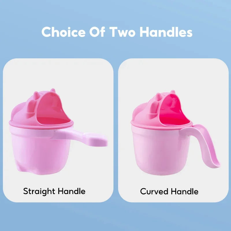 Cute Cartoon Baby Bath Cap Toddler Shampoo Cup Hair Washing Shower Essential