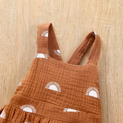 Baby Summer Romper Suspender Jumpsuit 0-24M