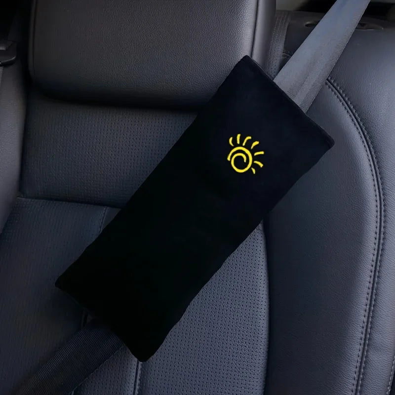 Baby Car Seat Belt Pillow Plush Breathable Shoulder Cushion