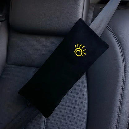 Baby Car Seat Belt Pillow Plush Breathable Shoulder Cushion