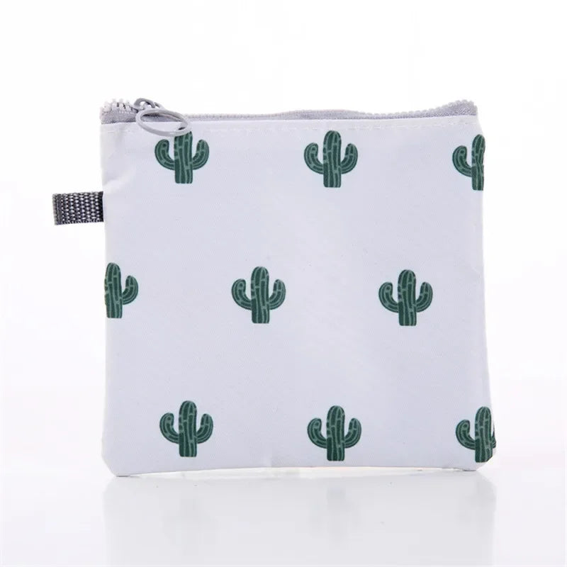 Cartoon Girls Diaper and Sanitary Storage Makeup Coin Jewelry Bag