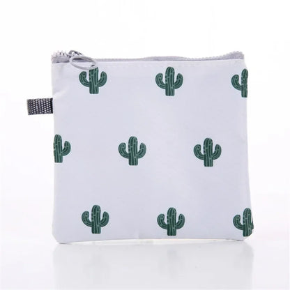 Cartoon Girls Diaper and Sanitary Storage Makeup Coin Jewelry Bag