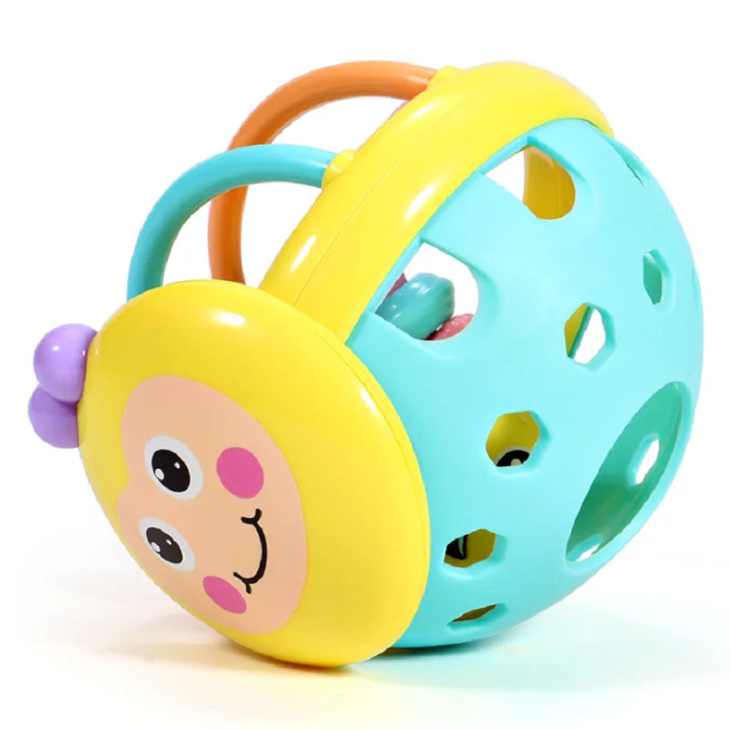 Baby Soft Teething Toy Sensory Rattle Grasping Ball