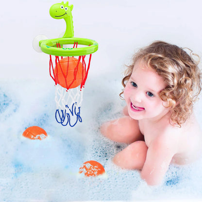 Baby Bath Toy Set Suction Cup Basketball Hoop with 3 Balls
