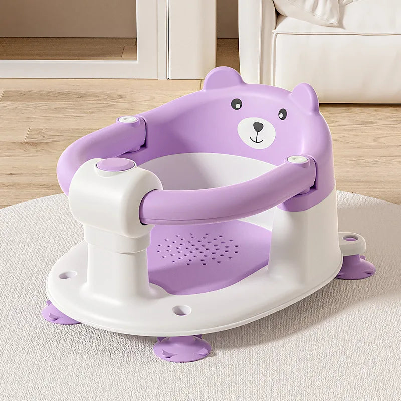 Baby Bathing Seat Non-Slip Newborn Bathtub Lying Support Stool