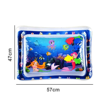 Baby Tummy Time Water Play Mat Inflatable Activity Pad