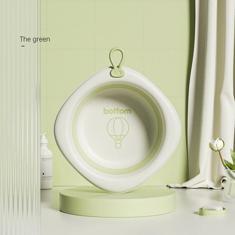Baby Folding Washbasin Three Piece Set for Washing Face and Feet