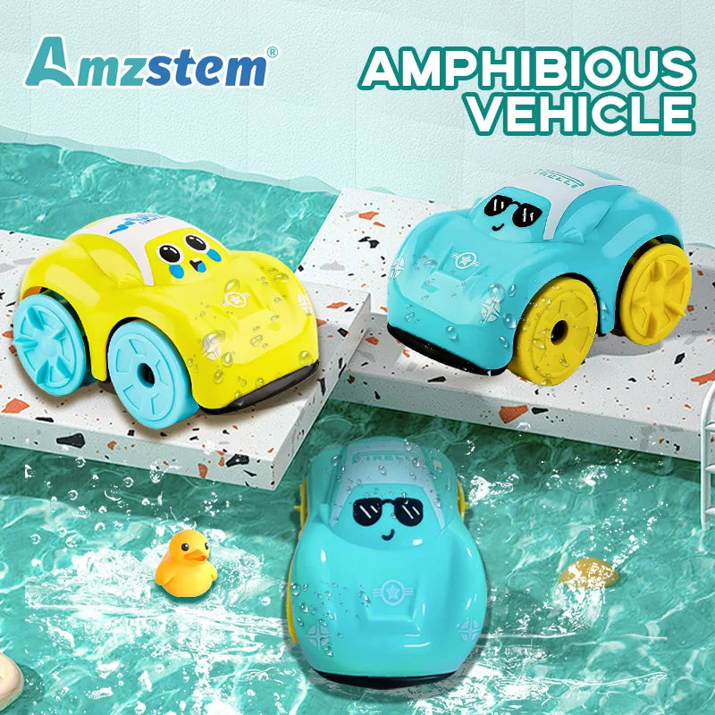 Baby Bath Toy Floating Clockwork Car Cute Water Play Toy Kids Gift