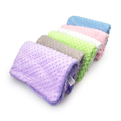 Baby Blanket Newborn Soft Fleece Thermal Swaddle Wrap Winter Bedding