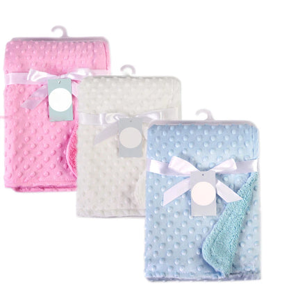 Baby Blanket Newborn Soft Fleece Thermal Swaddle Wrap Winter Bedding