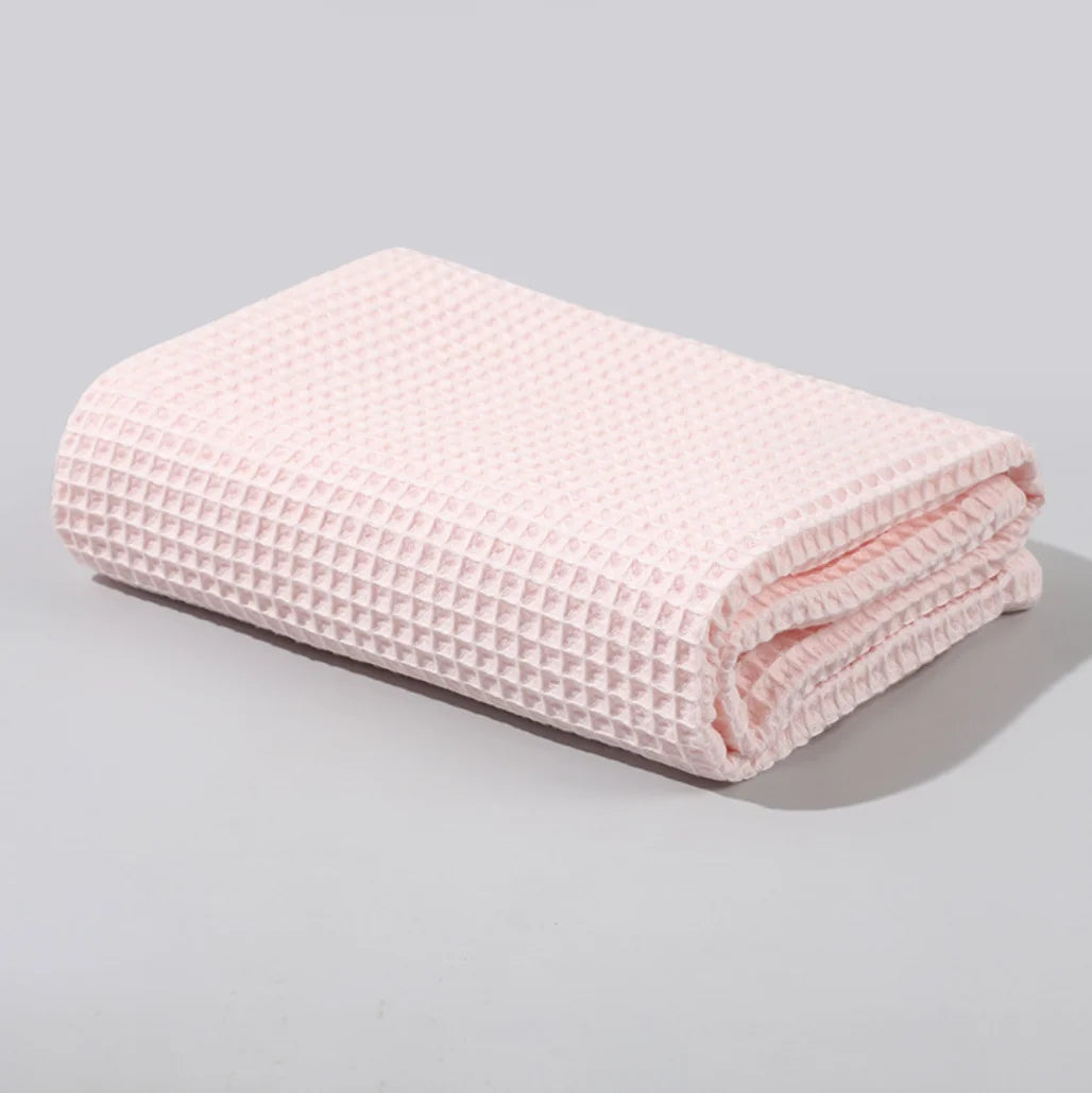 Baby Blanket Newborn Swaddle Waffle Cotton Soft Crib Blanket Essentials