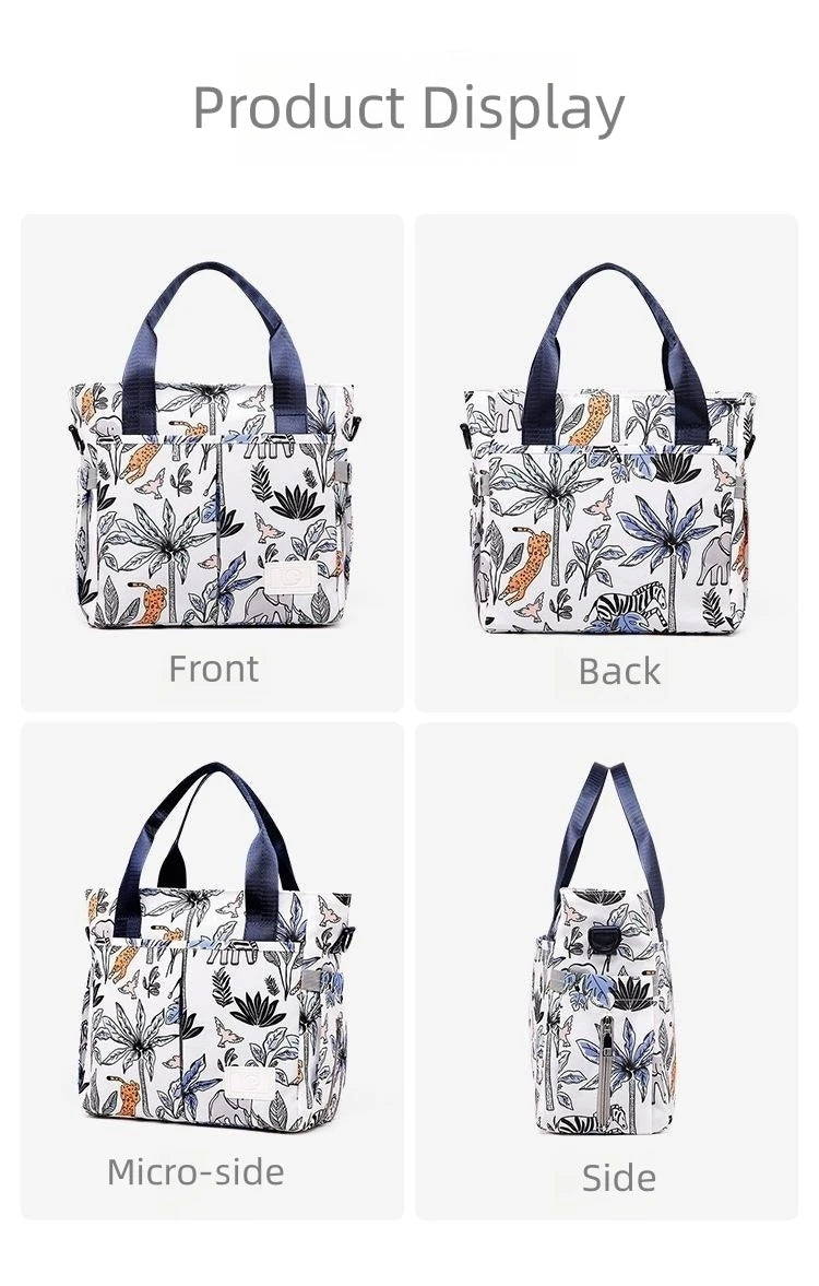 Large Capacity Waterproof Mommy Diaper Bag Travel Organizer