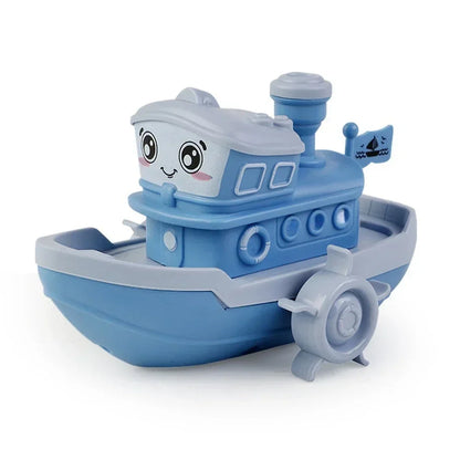 Baby Bath Toy Cartoon Ship Clockwork Wind-Up Water Toy