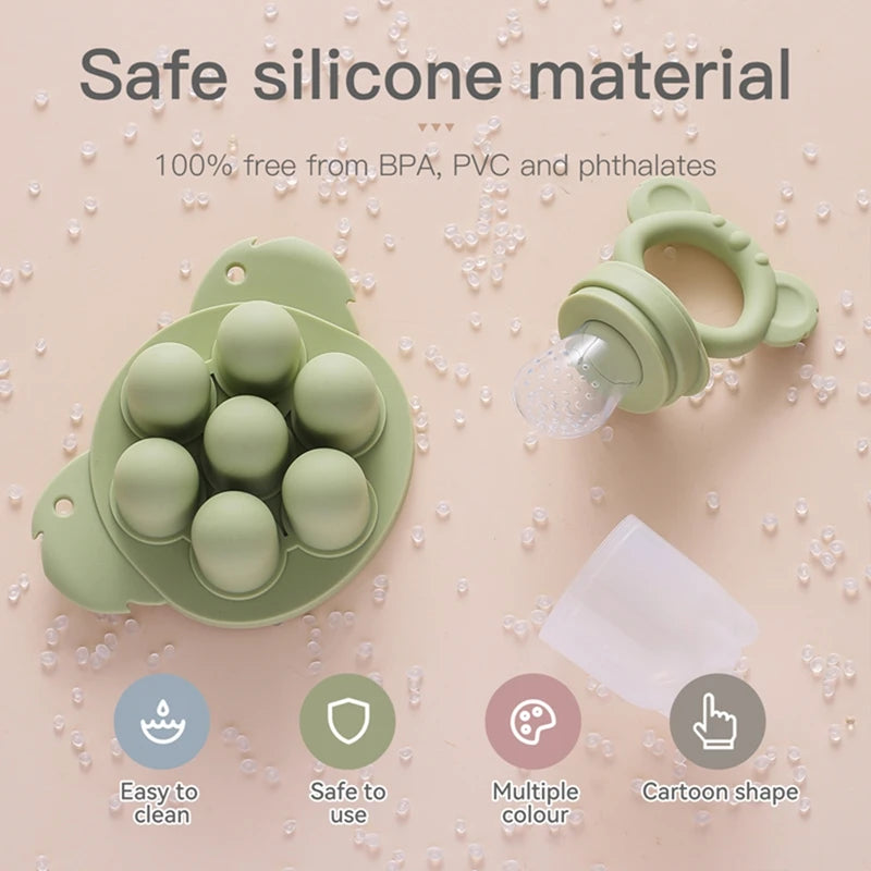Baby Fruit Feeder Silicone Pacifier Teether Food-Grade Baby Feeder