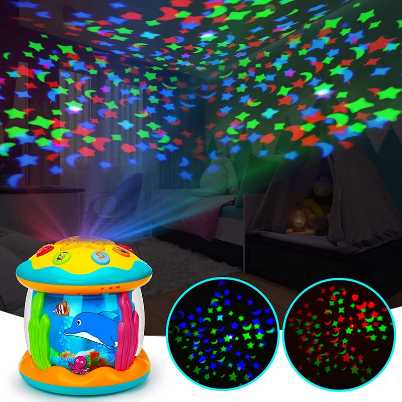 Baby Ocean Light Rotary Projector Musical Toy 1-3 Years