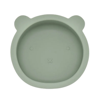BPA Free Baby Silicone Feeding Bowl Suction Anti-Slip Cartoon Kids Dinnerware