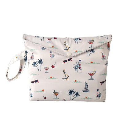 Baby Dry Wet Diaper Bag 19.5x27cm Waterproof Travel Stor