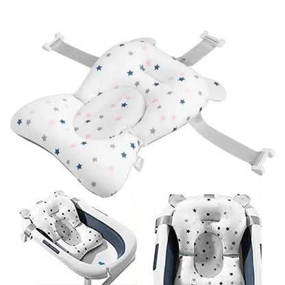 Newborn Bath Cushion Foldable Adjustable Bathtub Mat Baby Bath Accessories