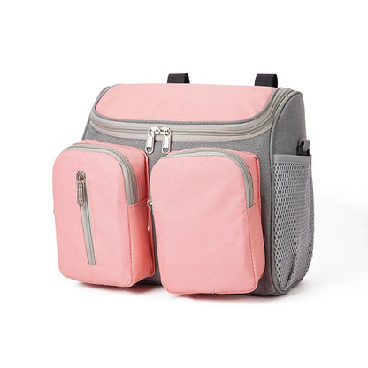 Portable Baby Stroller Hanging Bag Large Capacity Diaper and Bottle Organizer