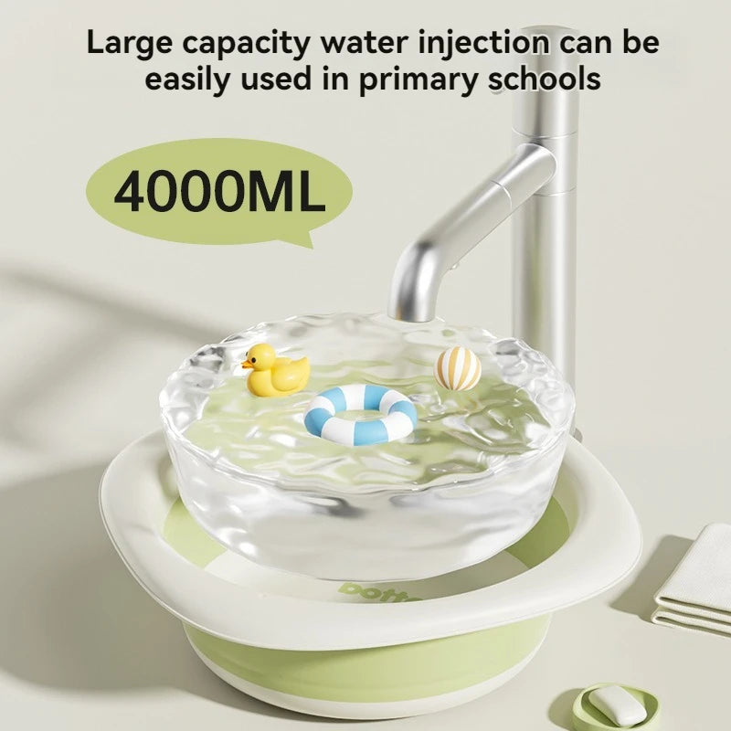 Baby Folding Washbasin Three Piece Set for Washing Face and Feet