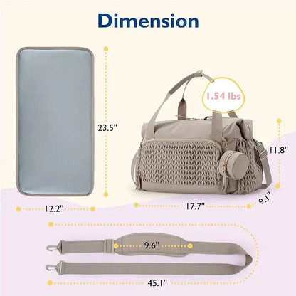 Baby Diaper Bag Large Capacity Travel Handbag for Newborn