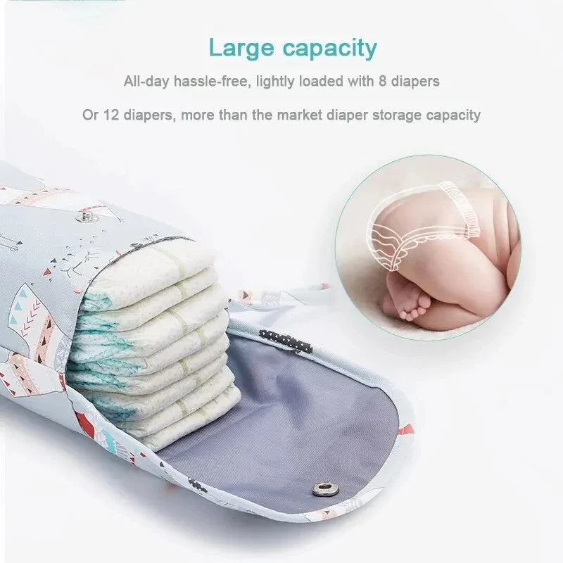 Waterproof Baby Diaper Bag Wet Dry Organizer Travel Stroller Pouch
