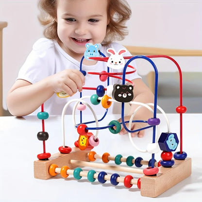 Baby Wooden Beads Building Blocks Early Learning Toy