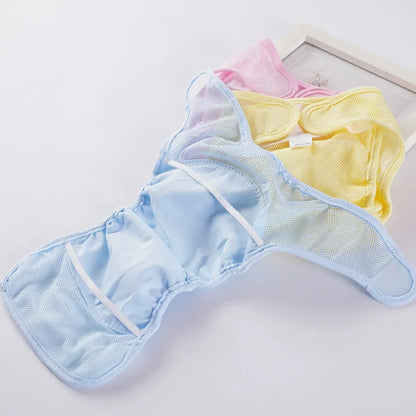 Baby Reusable Diaper Pants Cloth Training Panties Adjustable Washable Breathable