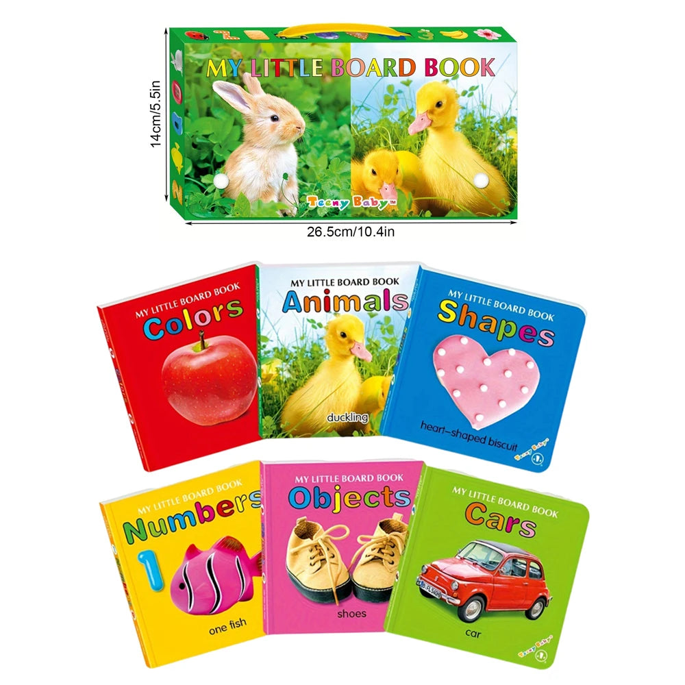 Baby Colorful Pattern Card Books Interactive Sensory Early Education Toy