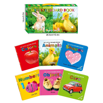 Baby Colorful Pattern Card Books Interactive Sensory Early Education Toy